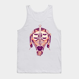 Peach African Mask No 11 Tank Top